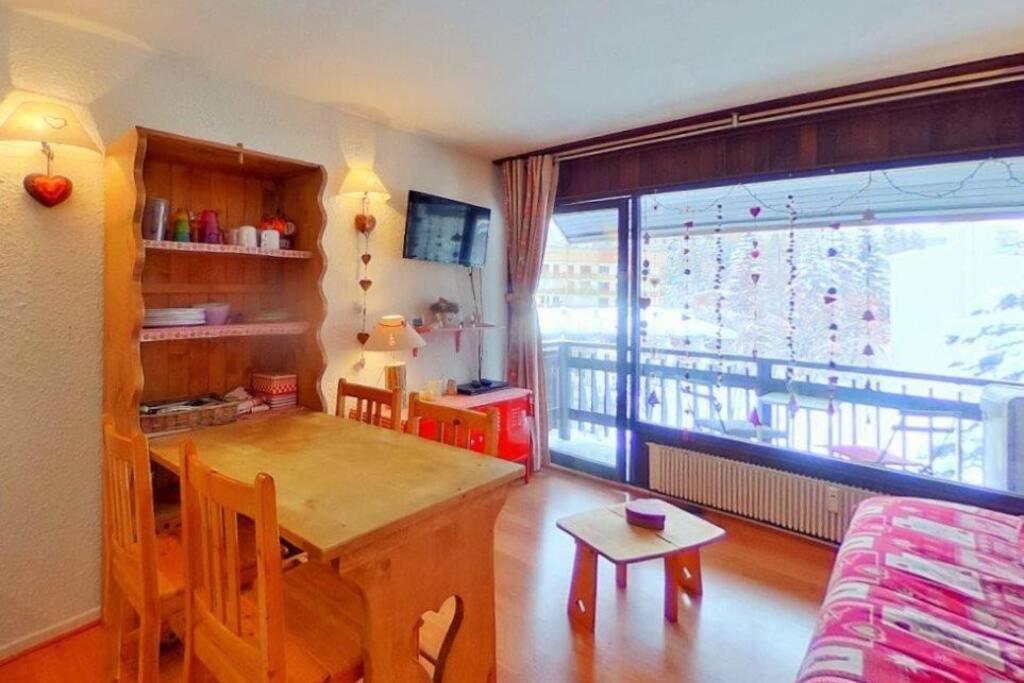 Studio 4 Personnes Vue Piste 레두잘프 외부 사진